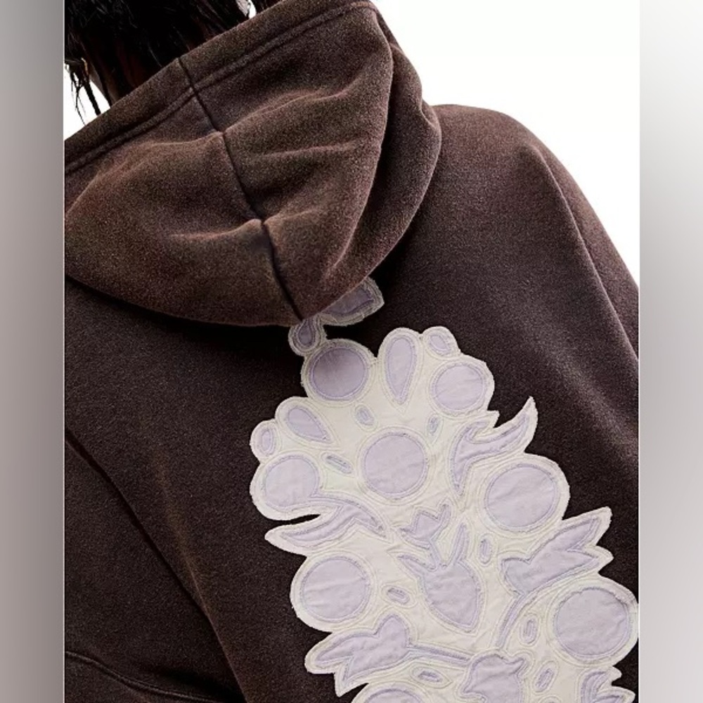 NWOT | FP Movement | Sprint to the Finish | Logo Hoodie | Carbon/Lavender | XS🙅🏼